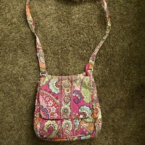 Vera Bradley Crossbody Flap Pink Swirls